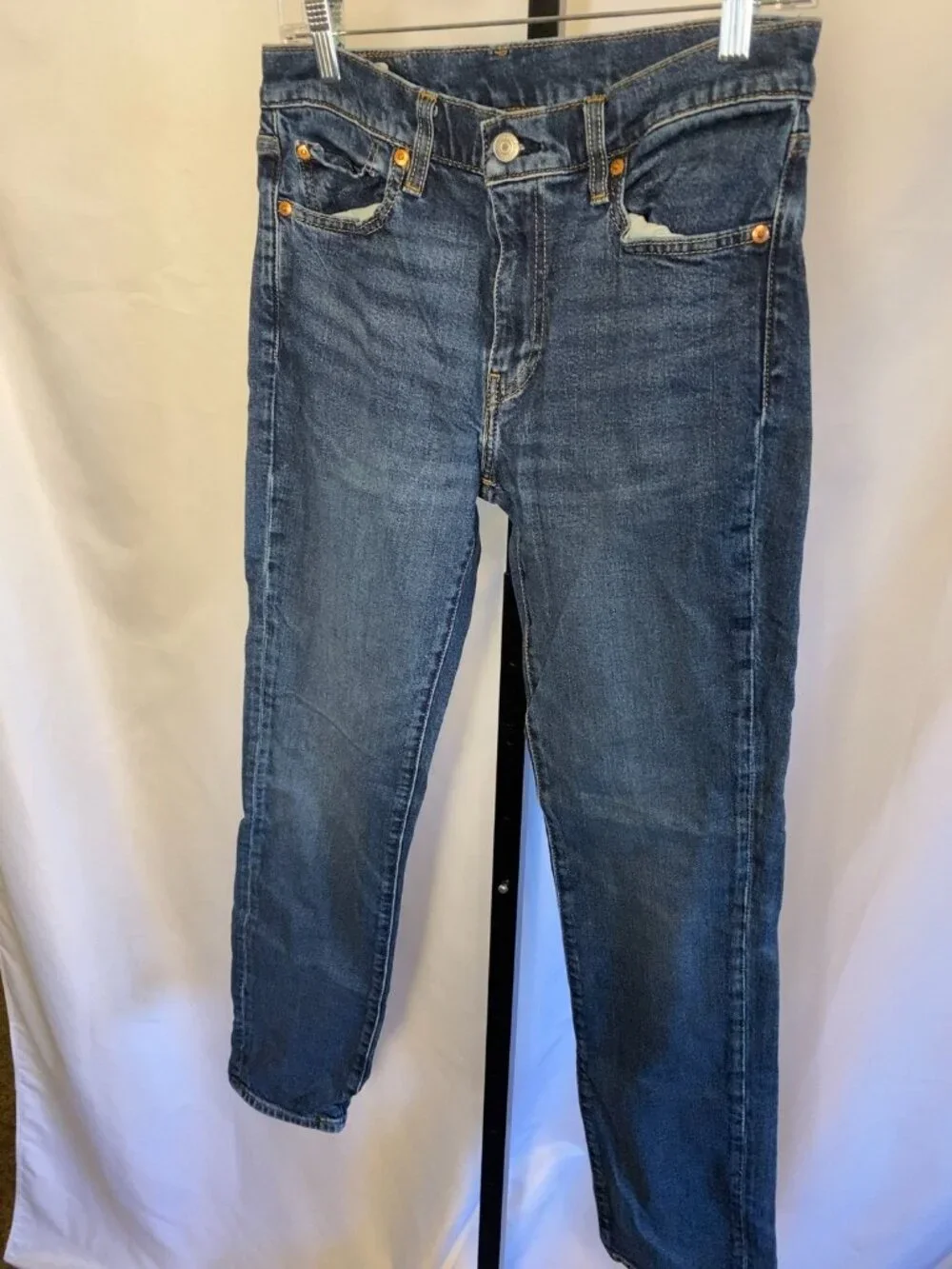 Levi's 511 Slim Fit Jeans Men's W30 L32 Blue Medium Wash Denim Stretch 511 Pants
